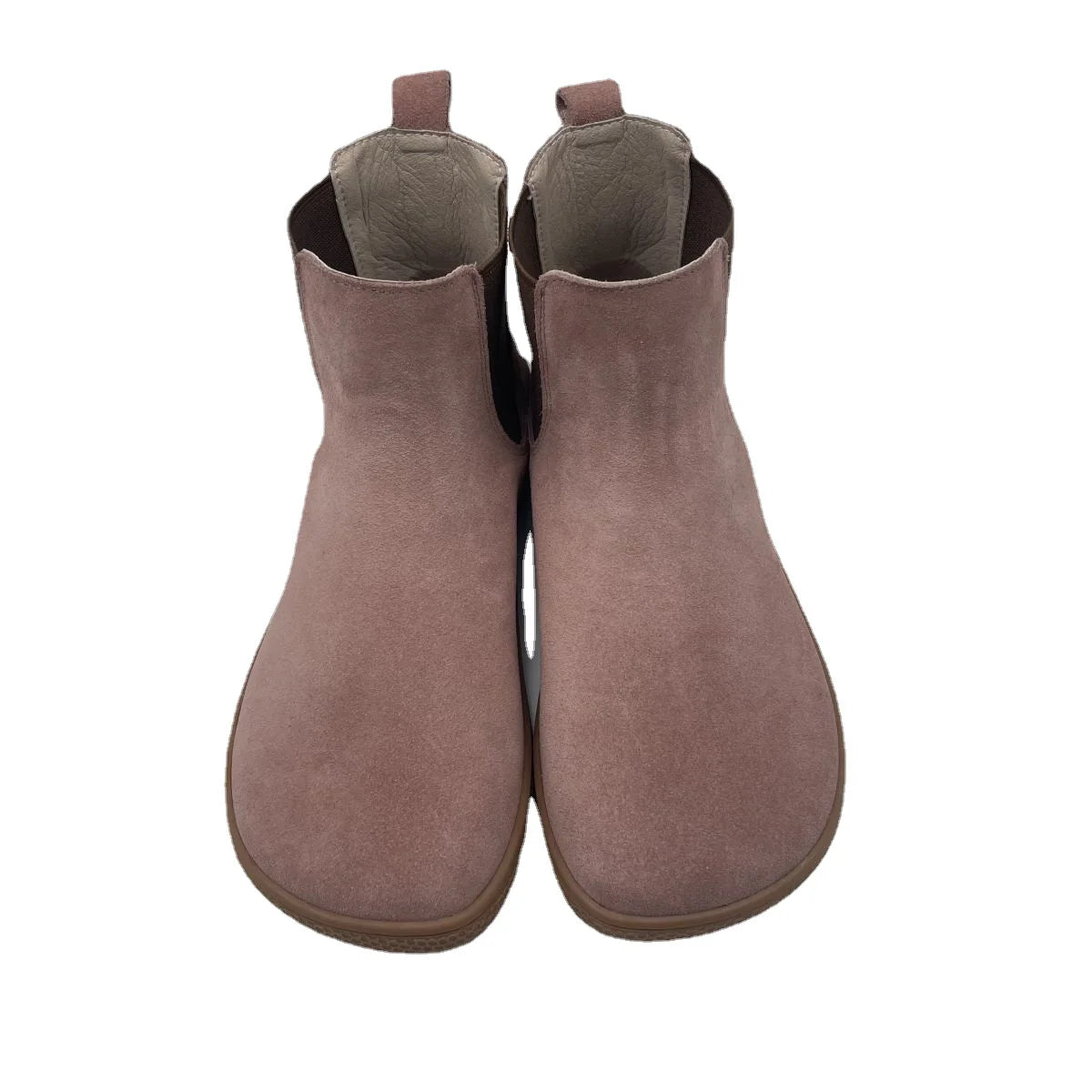Tipsietoes Chelsea Barefoot Spring Autumn Genuine Cow Suede Waterproof Leather Boots With Leather Linning Inside For Women