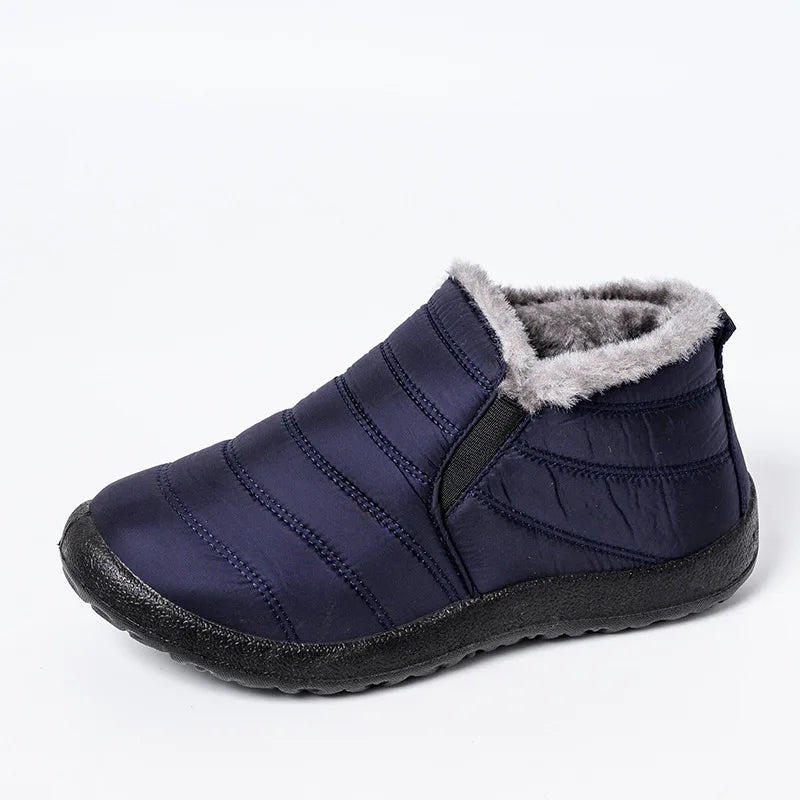 WOIZGIC Waterproof Snow Female Mother Women's Shoes Platform Ankle Boots Winter Autumn Plush Fur Warm Non-Slip Soft Botas Mujer