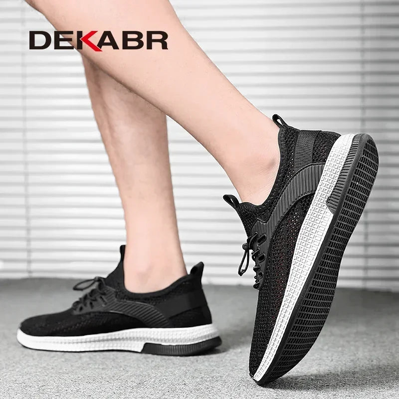 DEKABR Summer Mesh Men Shoes Lightweight Sneakers Men Fashion Casual Walking Shoes Breathable Mens Loafers Zapatillas Hombre