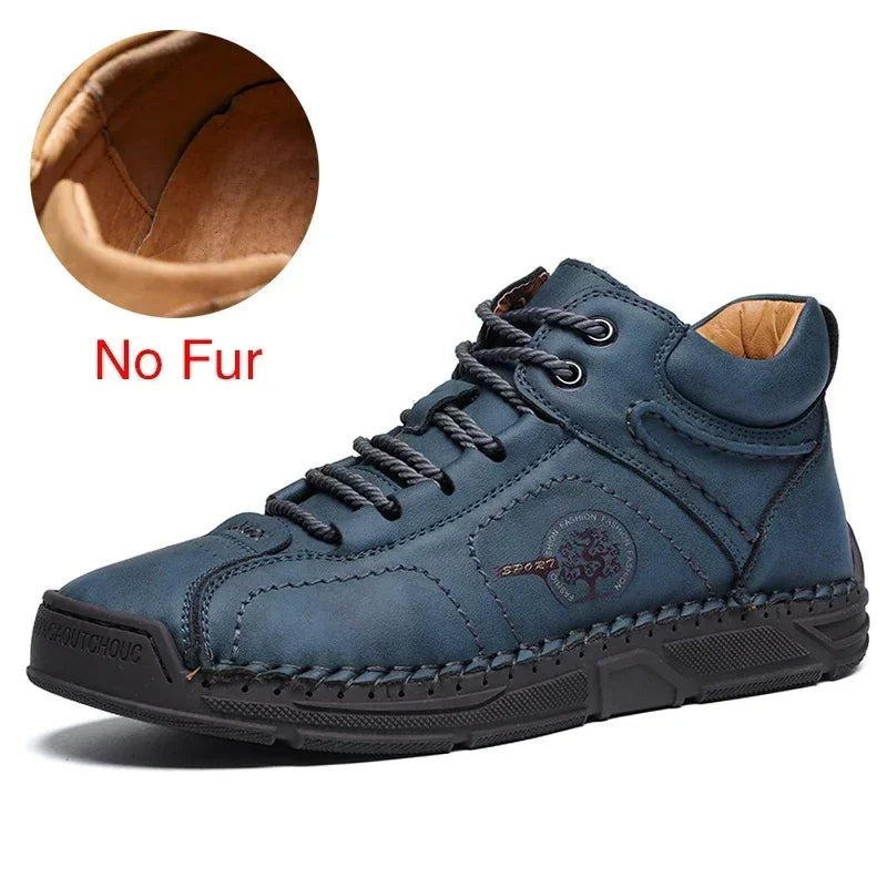 DEKABR Brand Handmade Boots For Men High Top Casual Shoes Autumn Winter Man Trend Boots Men British Style Snow Boots Footwear