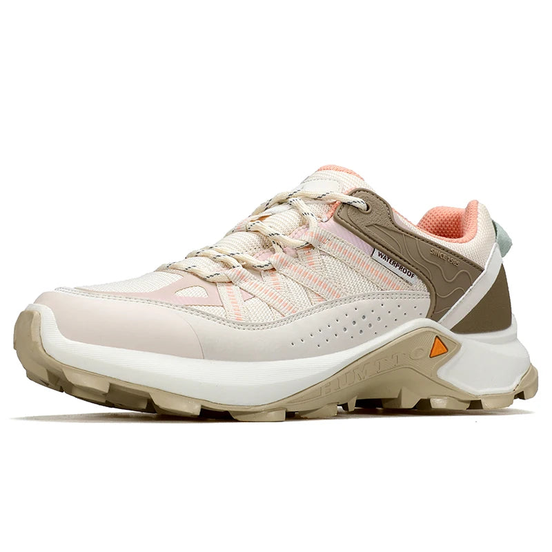 HUMTTO Leather Hiking Boots for Women Winter Outdoor Waterproof Woman Treeking Shoes Climbing Mountain Hunting Walking Sneakers