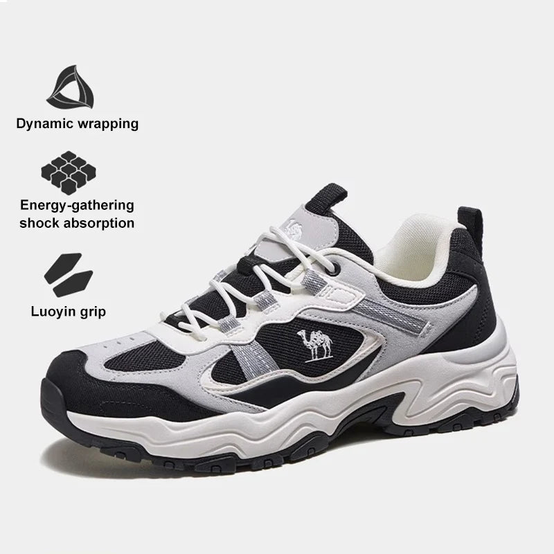 GOLDEN CAMEL Outdoor Hiking Shoes Women and Men Sneakers Thick Sole Heightening Wear-resistant Trekking Sports Shoes for Men