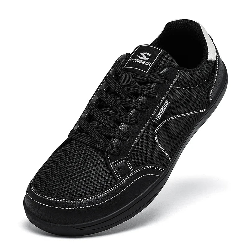 HOBIBEAR Barefoot Minimalist Shoes Womens Mens Wide Toe Lace Up Sneakers Zero Drop Comfortable Lightweight Walking Shoes