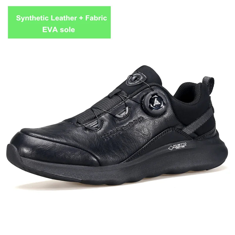 HUMTTO Chaussures de randonnée en cuir de luxe pour hommes, baskets d'escalade en plein air pour hommes, baskets de sécurité sportive pour le travail
