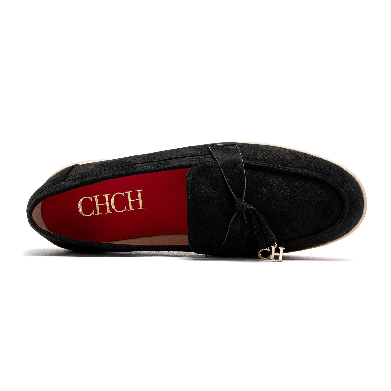 Men's and Women's Casual Shoes Loafers Deluxe Brand Leather Shoes Flat Out Traveling Strolling Shoes Black Hot Model