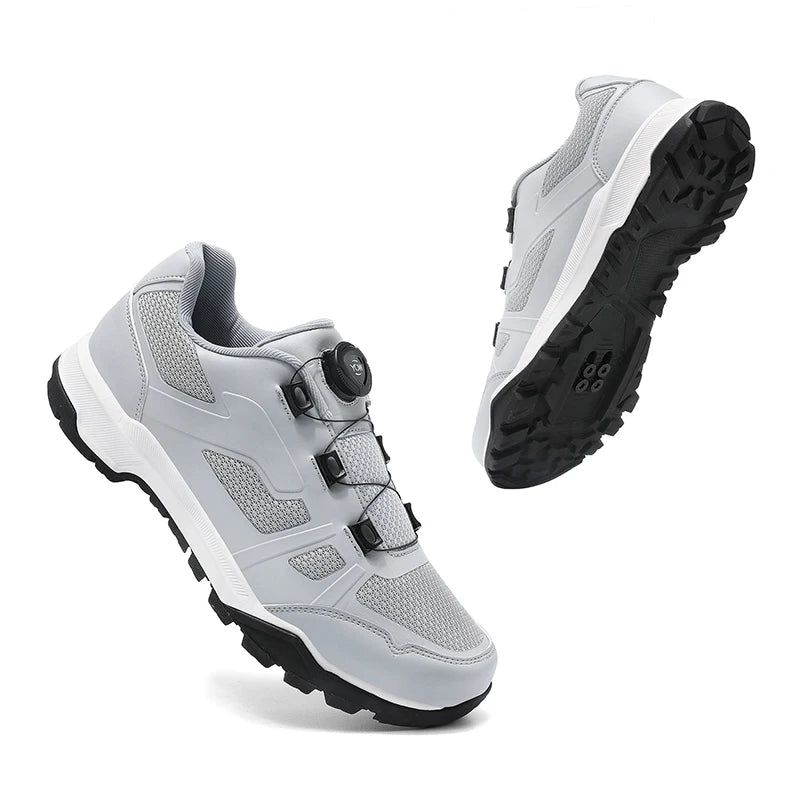 Cycling Shoes Man Mtb Cycling Sneaker Flat Pedal Bicycle Shoes Cleat Shoes Bicycle Mountain Bike Shoe Racing Lock Footwear Black