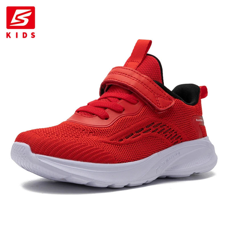 Baasploa Children Sports Shoes New Casual Lightweight Mesh Breathable Sneakers Kids Outdoors Comfortable Non-Slip Running S