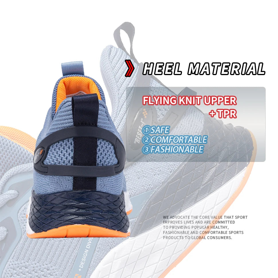 Baasploa Men Running Shoes Casual Lightweight Breathable Lace Up Sneakers Male Outdoor Non-Slip Jogging  Sports Tennis Shoes