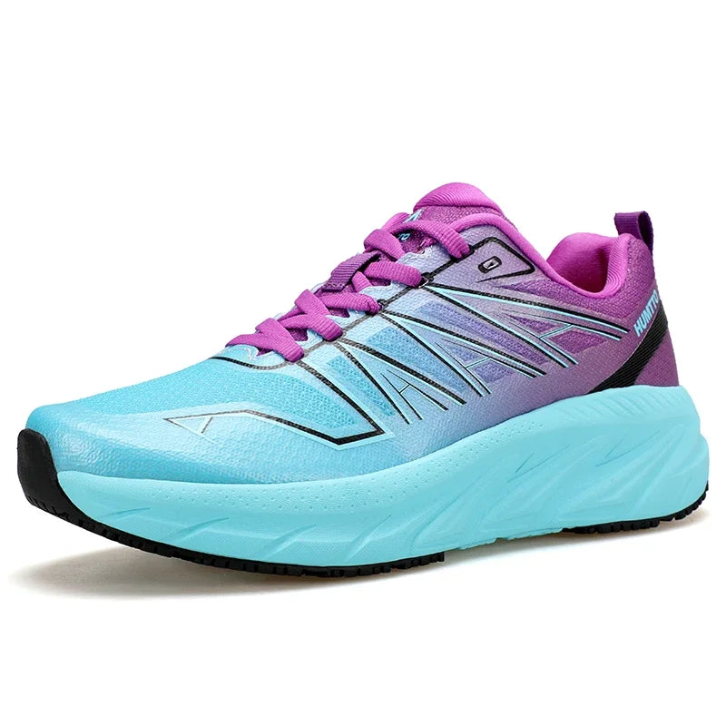 HUMTTO Woman Marathon Running Shoes Black Trainers Breathable Ladies Sneakers for Women Luxury Designer Gym Women's Sports Shoes
