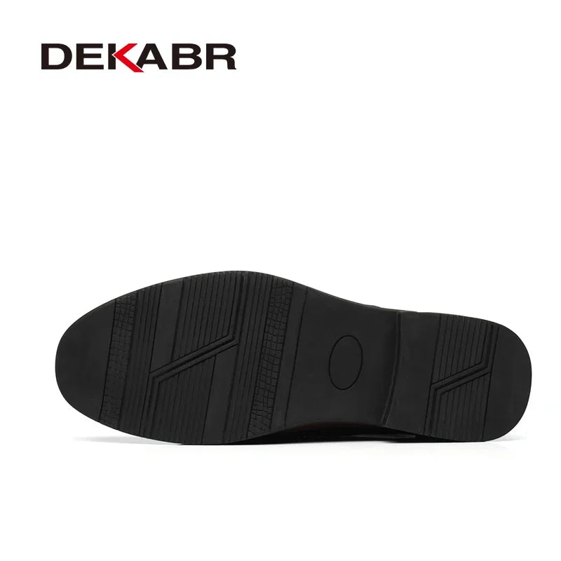 DEKABR Fashion Casual Winter Boots Lace Up Outdoor Waterproof Handmade Comfortable Business Spring Boots Fur and No Fur Size 48