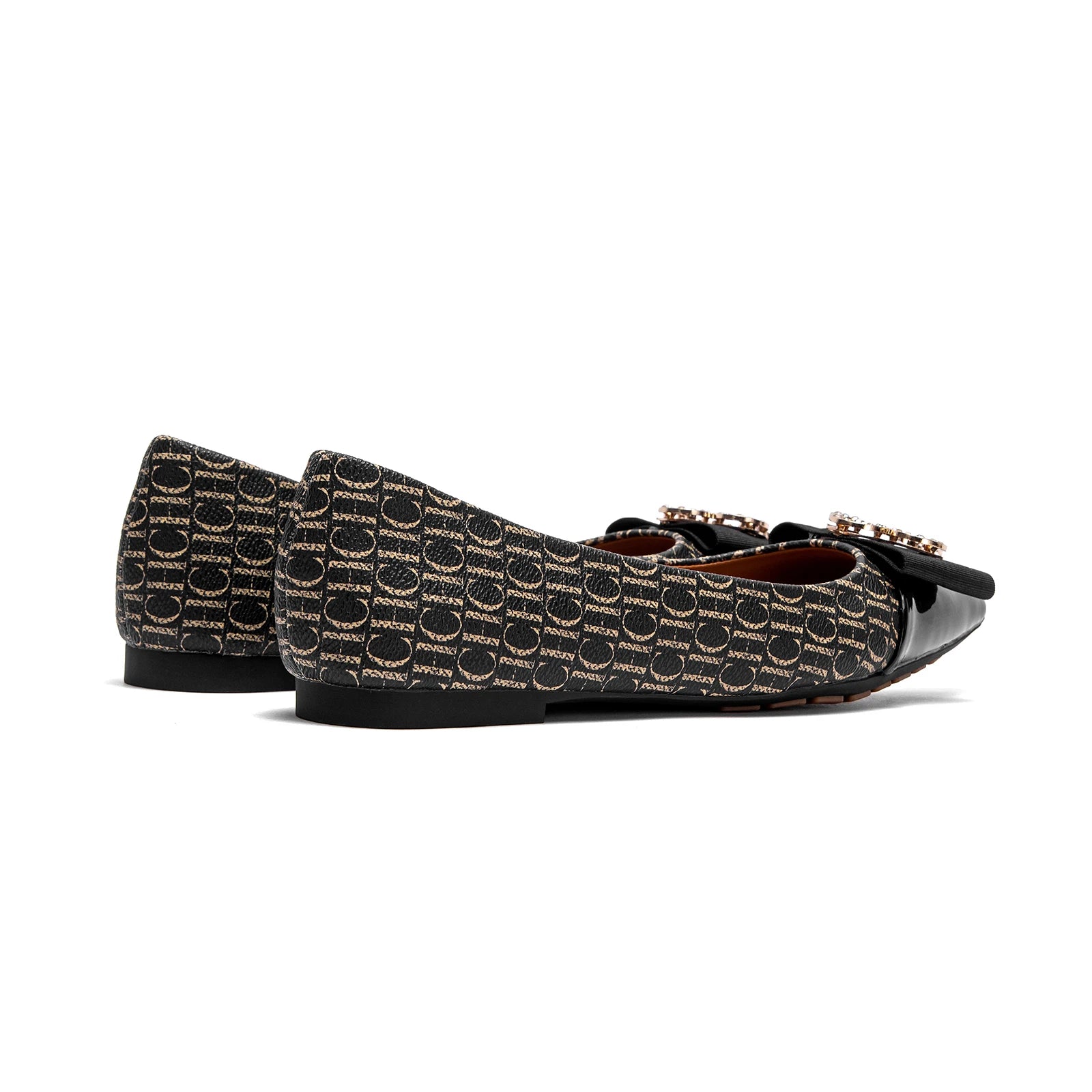 Woman shoes Flat Lazy One Foot Stirrup Leather Loafers Pointy Toe Bowknot Luxury Brand New