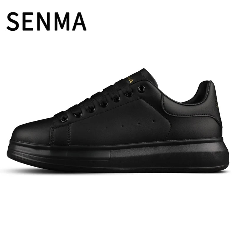 SENMA Men's Fashion Sneakers Women Low Top Walking Shoes Daily Comfortable Casual Lace-up Non Slip Tennis Sneakers Skate Shoes