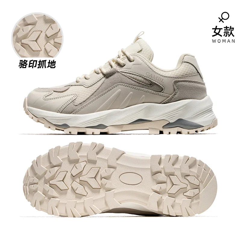 GOLDEN CAMEL Outdoor Hiking Shoes Women and Men Anti-slip Wear-resistant Breathable Sports Trekking Shoes for Men Autumn New