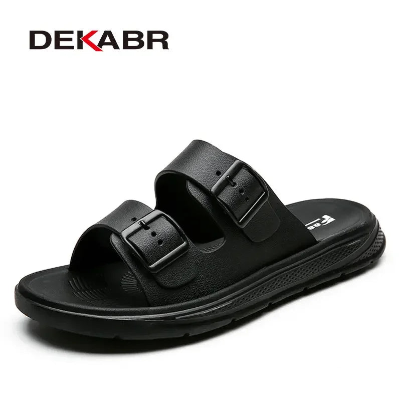 DEKABR Men Lightweight Slippers Fashion Flip Flops Summer Sandals Men High Quality Non-Slip Casual Shoes Outdoor Walking Shoes