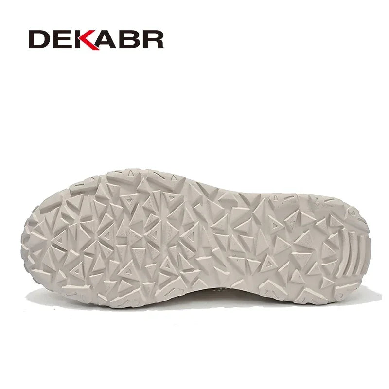 DEKABR New Summer Casual Shoes Men Trendy Comfortable Breathable Mesh Fashion Men Shoes Size 38-46