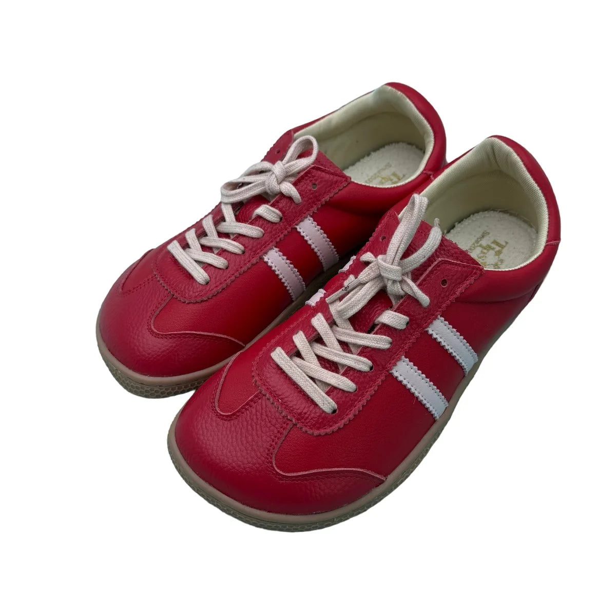 Tipsietoes Autumn Barefoot  Genuine Leather Sneaker For Women Men Flat Soft Zero Drop Sole Wider Toe Box Flexible Light Weight