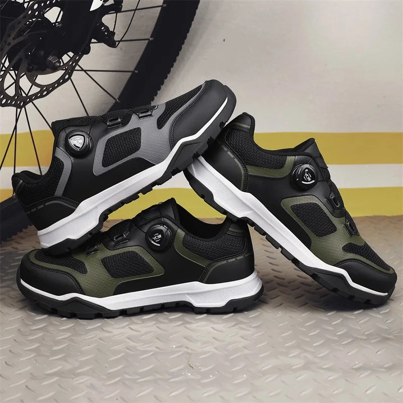 Cycling Shoes Man MTB Cycling Sneaker Flat Pedal Bicycle Shoes Cleats Shoes Bicycle Mountain Bike Shoe Racing Lock Footwear male