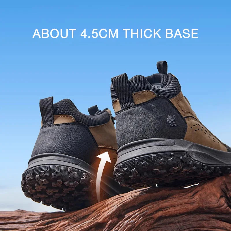 GOLDEN CAMEL Hiking Shoes Waterproof Outdoor Male Sneakers Military Tactical Boots Leather Trekking Shoes for Men 2023 Autumn