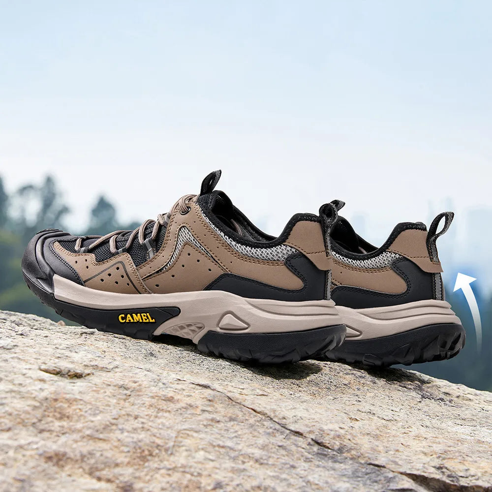 GOLDEN CAMEL Outdoor Hiking Shoes Leisure Lightweight Men's Mesh Breathable Hollow Sports Shoes for Men Trekking Shoe 2024 New