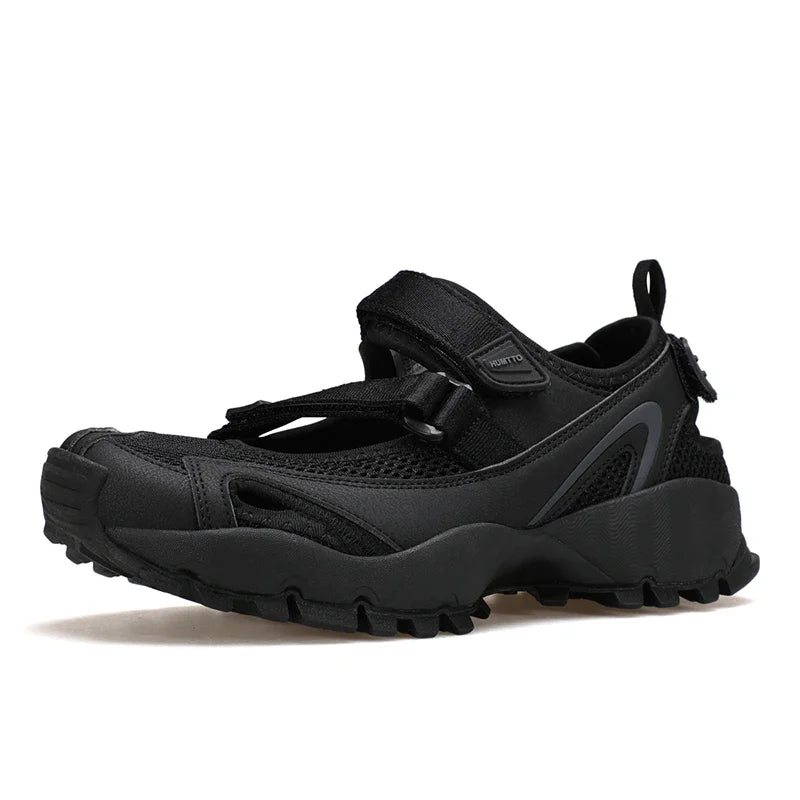 HUMTTO Breathable Sandals for Women Designer Summer Beach Outdoor Flat Sports Wading Shoes Woman Quick Drying Trekking Sandals