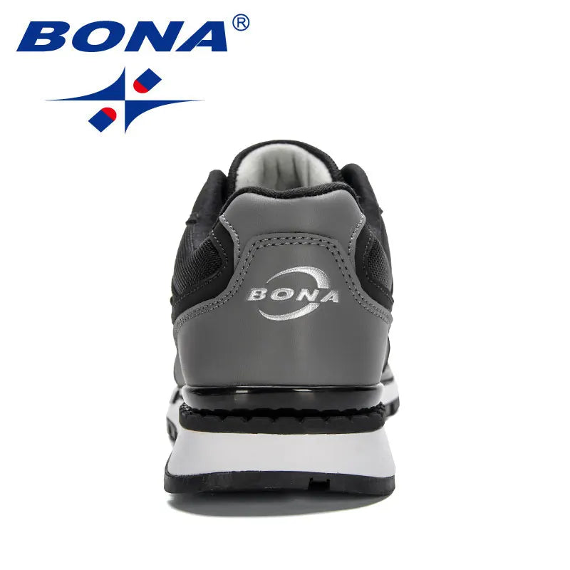 BONA New 2023 Designers Sneakers Trainers Lightweight Antiskid Outdo Light and wear-resistant Men Running Shoes Lightweight anti