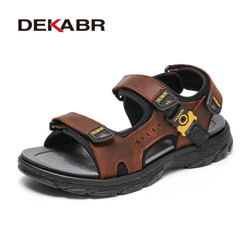 DEKABR Hot Sale Classic Comfortable Fashion Man Beach Sandals Summer Men's Outdoor Shoes Roman Soft Casual Sandals For Men