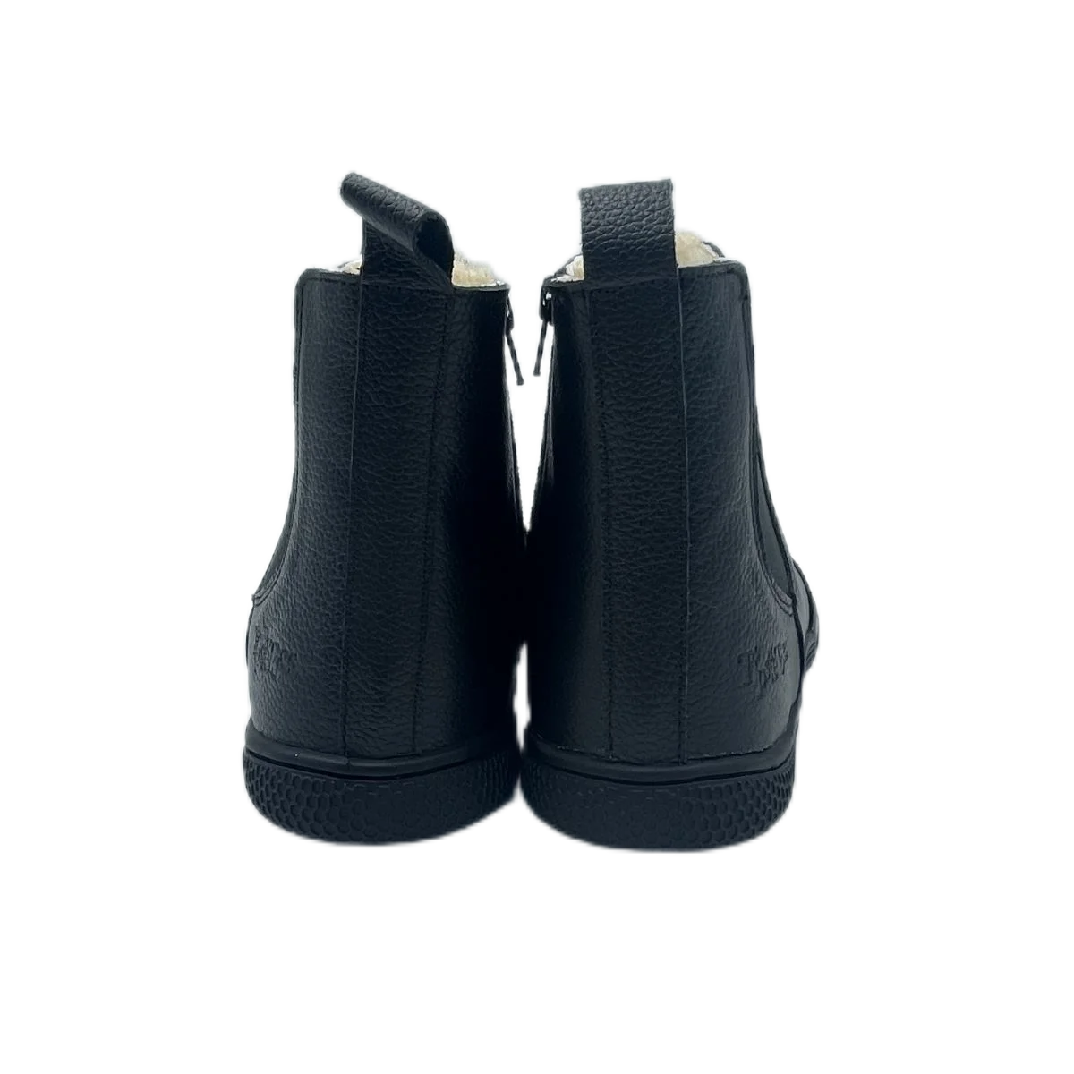 Tipsietoes Top Brand Chelsea Barefoot Genuine Leather Winter Boots With Warm Real Natural Fur Linning And Insole For Women