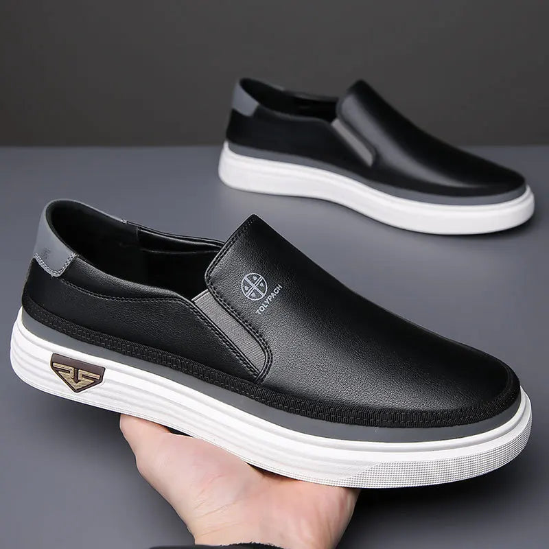 Genuine Leather Casual Sneakers 33