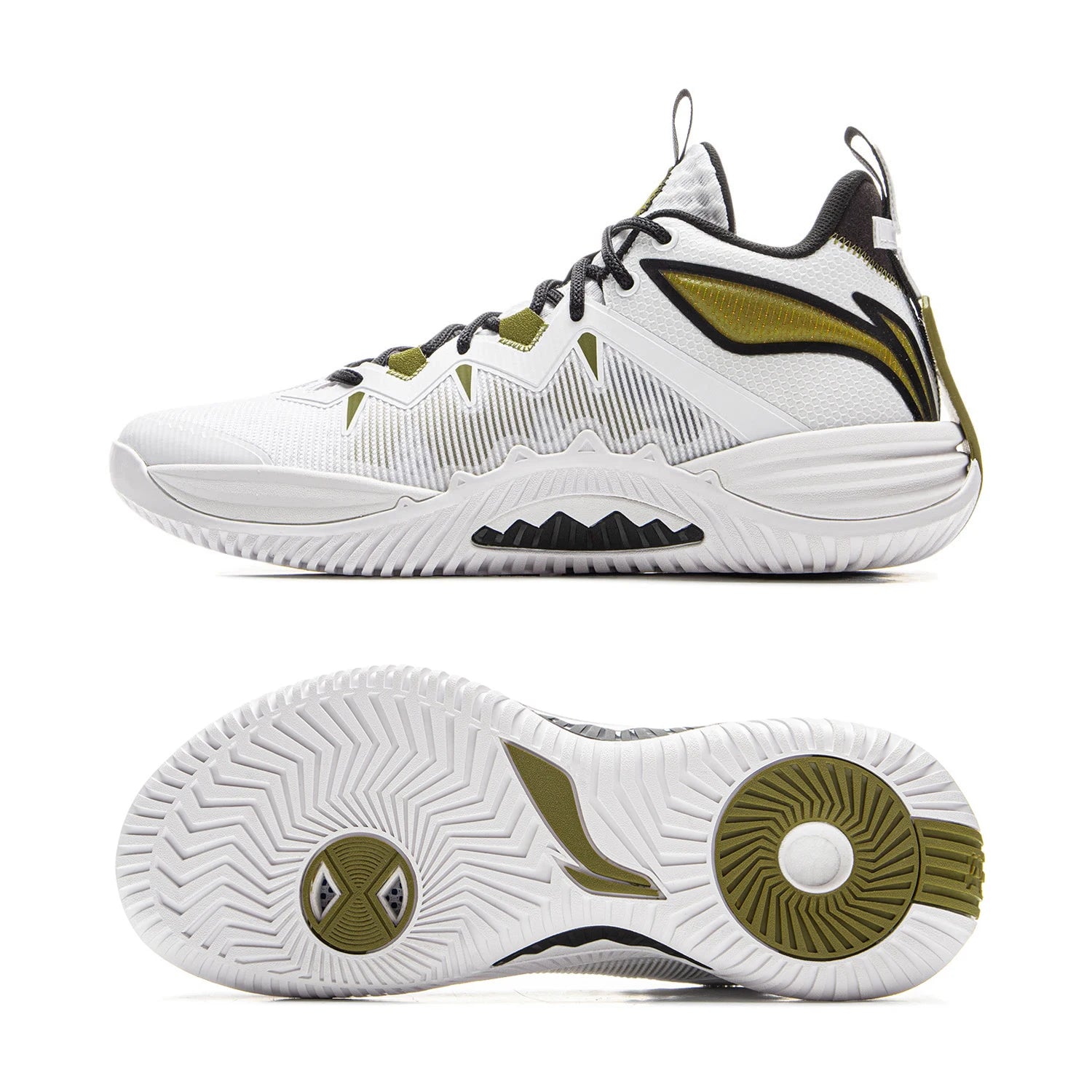 Li-Ning Men BADFIVE STORM 2025 Outdoor Basketball Shoes BOOM Cushioning TUFF OS Wearable LiNing Sports Sneakers ABFV017