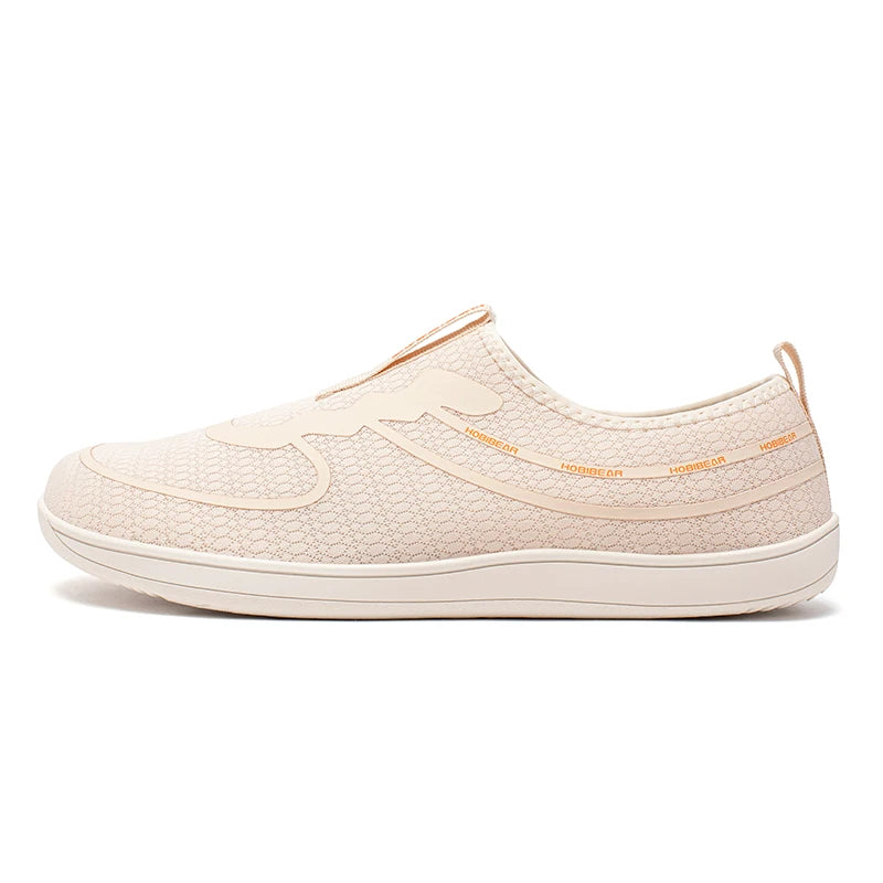 HOBIBEAR Wide Toe Barefoot Shoes Unisex Minimalist Zero Drop Running Sneakers Mesh Slip On Walking Shoes