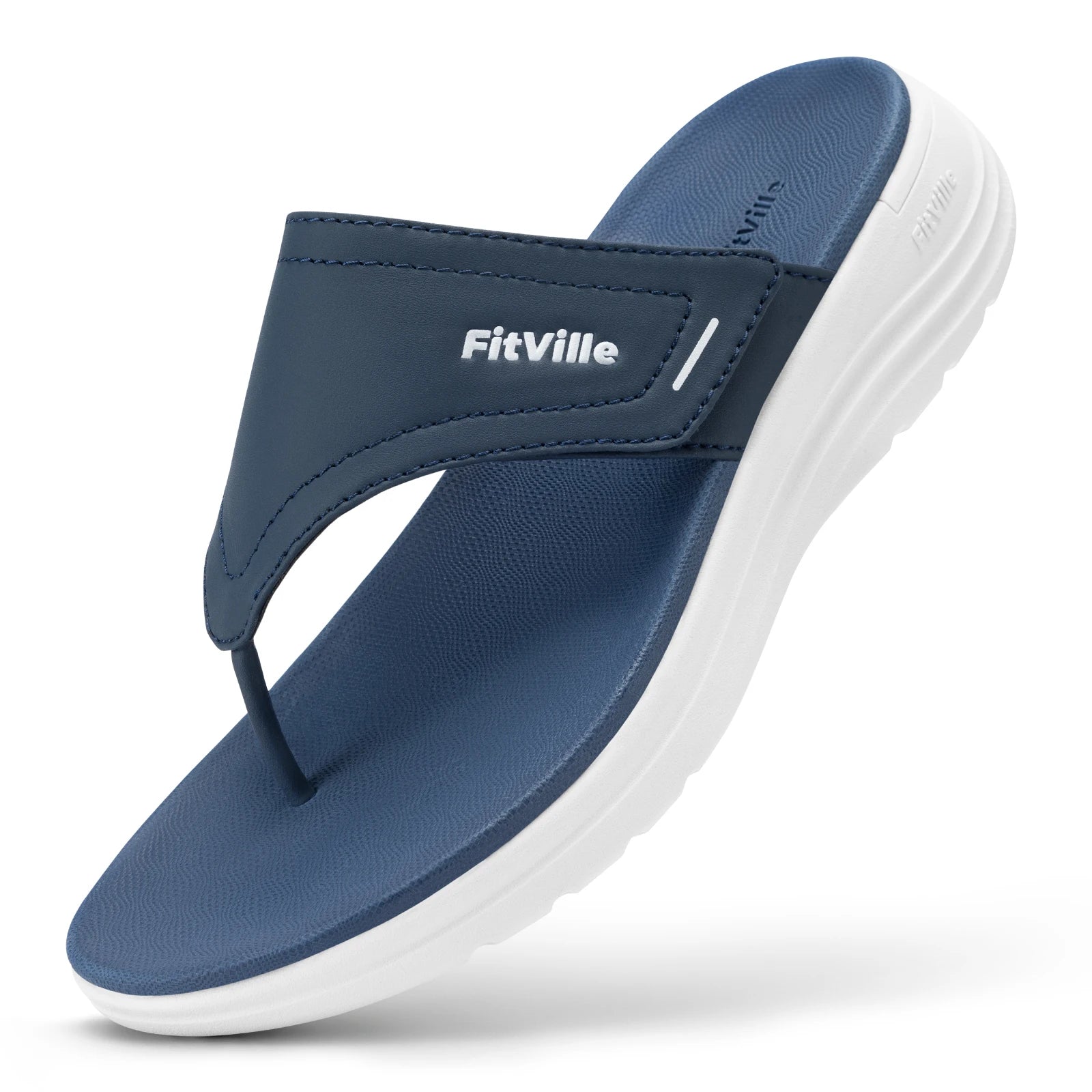 FitVille Women's Flip Flops Wide Width Comfortable and Adjustable Flip Flops for Women with Arch Support and Beach Non Slip