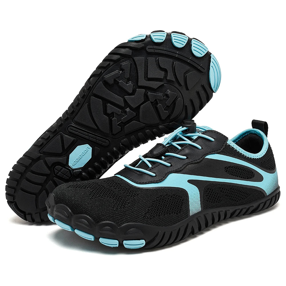 HOBIBEAR Unisex Barefoot Shoes for Men Women Wide Toe Beach Walking Sneakers Zero Drop Outdoor Elastic Band Running Shoes