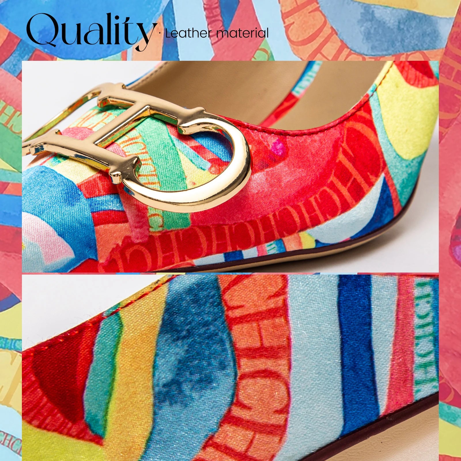 Women's Shoes Luxury High-End Elegant Banquet Female High Heels Classic Fashion Multi-Color Button Design 9cm Lady High Heels ﻿