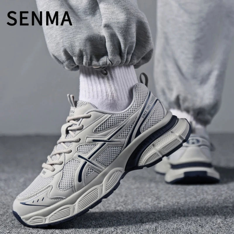 SENMA Men Breathable Casual Shoes Trendy Vulcanized Sports Shoes Male Thick Sole Women Light Casual Sports Shoes Running Shoes