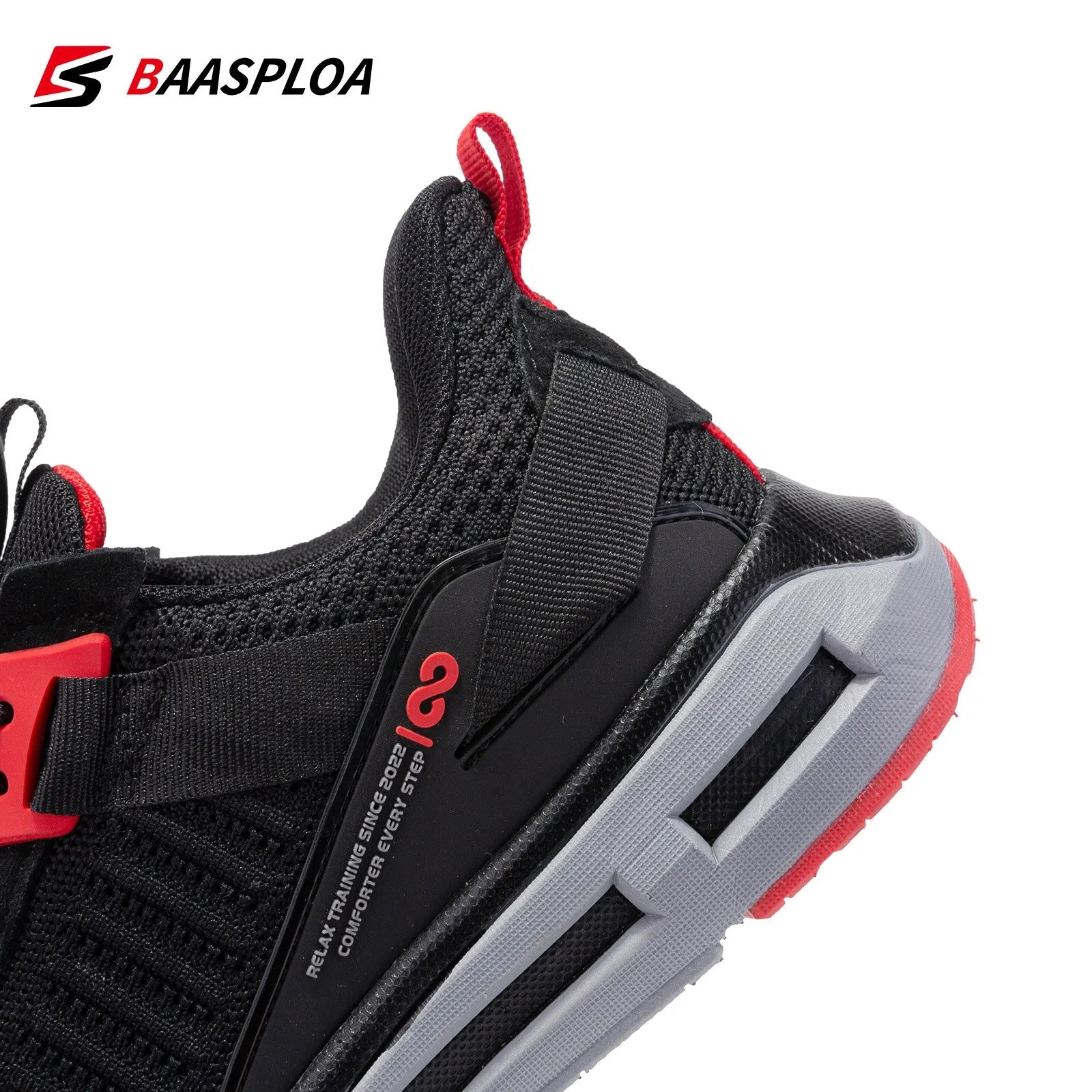 Baasploa Men Sport Shoes Breathable Mesh Walking Shoes Lightweight Non-Slip Outdoor Fashion Men Casual Sneakers Free Shipping