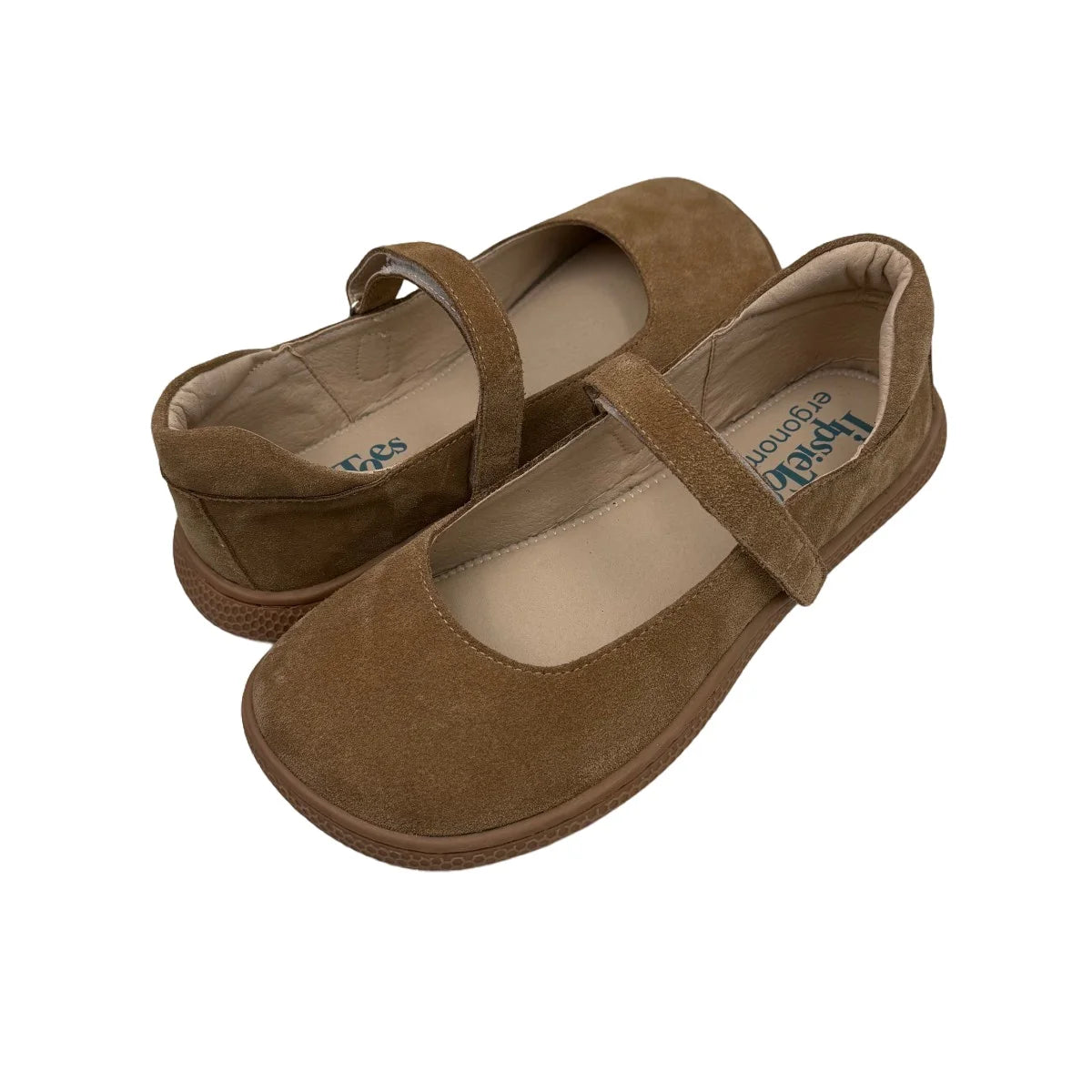 Tipsietoes 2025 Sprinng Autumn Barefoot Leather Ballerina For Women With Flat Soft Sole Zero Drop Wider Toes Box Light Weight