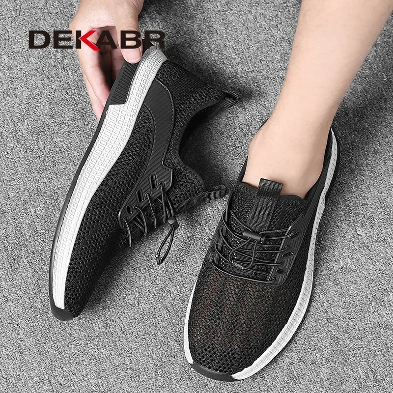 DEKABR Summer Mesh Men Shoes Lightweight Sneakers Men Fashion Casual Walking Shoes Breathable Mens Loafers Zapatillas Hombre