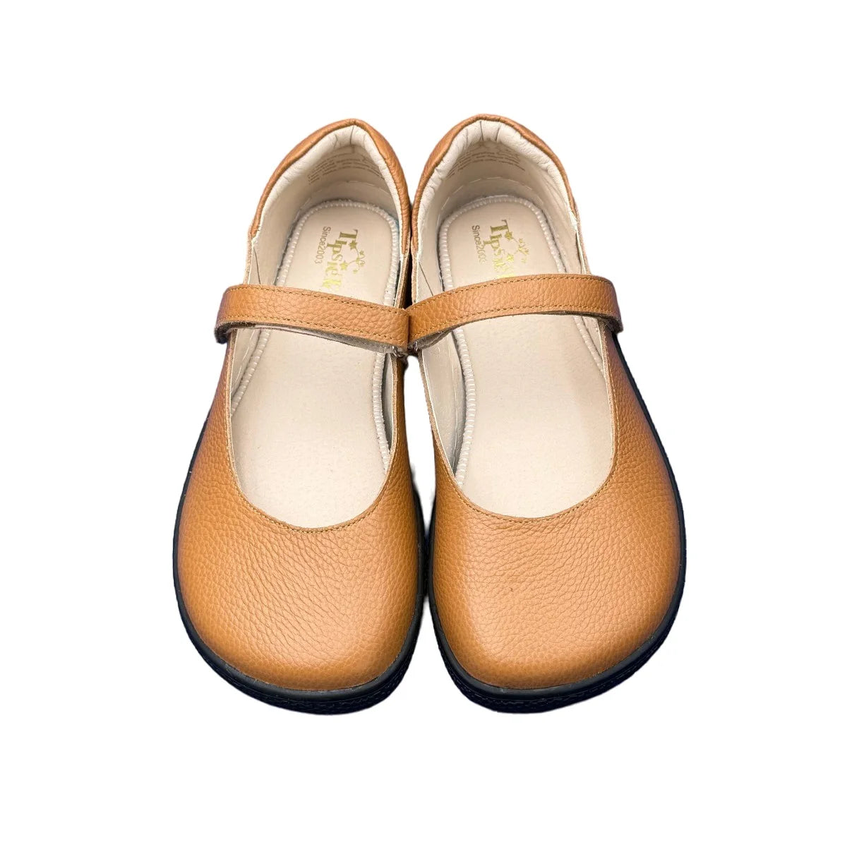 Tipsietoes 2025 Sprinng Autumn Barefoot Leather Ballerina For Women With Flat Soft Sole Zero Drop Wider Toes Box Light Weight