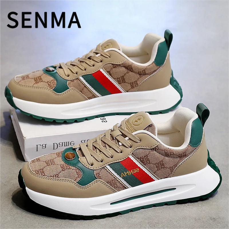 Chaussures de luxe SENMA pour hommes, chaussures décontractées pour hommes, chaussures de skateboard pour hommes, baskets à plateforme rétro, chaussures de sport unisexes pour femmes, baskets