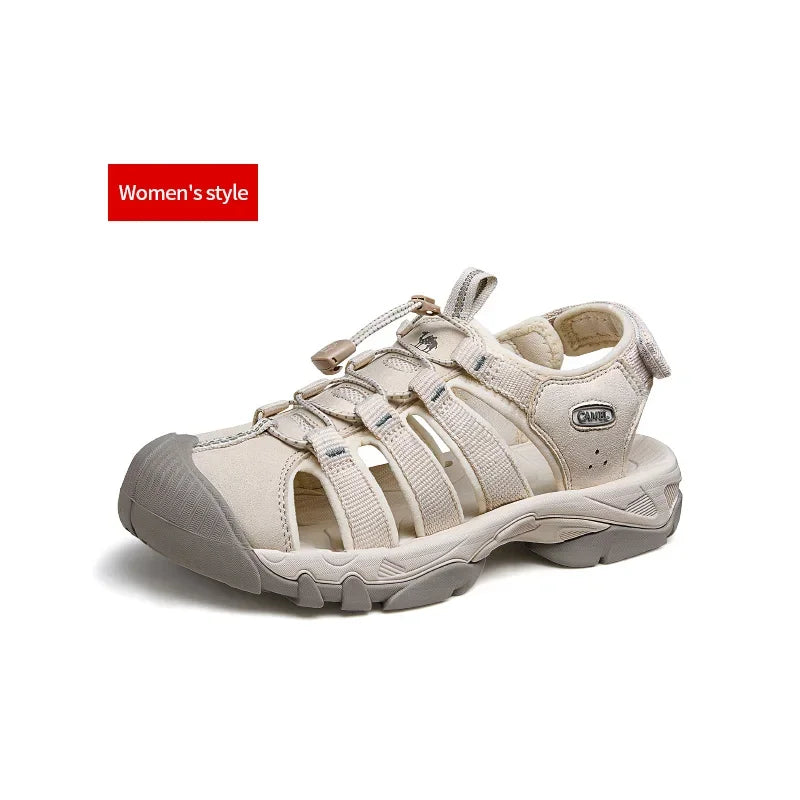 GOLDEN CAMEL Shoes for Men Women Baotou Summer Sandals Hollow Casual Shoes Breathable Outdoor Creek Sandals Couple Slippers