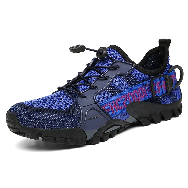 Plus Big Size 50 51 52 53 Mens Non-leather Casual Mesh Shoes Summer Breathable River Tracing Water Shoes Outdoor Hiking Trekking