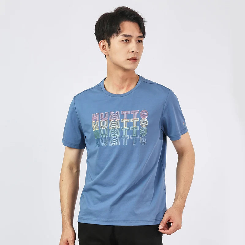 HUMTTO Quick Dry Running T-shirts for Men Women Fitness Sport T Shirt Mens Summer Breathable Cotton Short Sleeves Gym Clothing