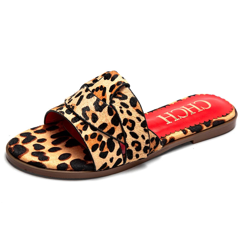 Women's Slippers PU Material Outdoor Flat Bottom Beach Tourism Summer Women's Slippers luxury brand 2024 summer