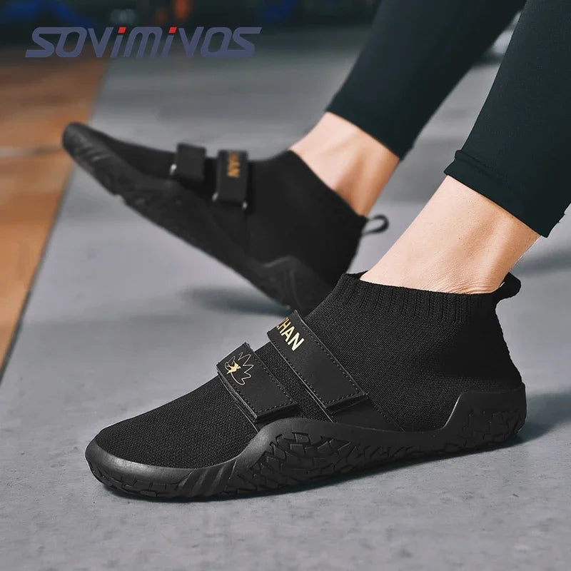 Weightlifting Squat Shoes for Men Women Weight Lifting Shoes for Powerlifting Deadlifting Crossfit Strap Lace-Up Gym Non-Slip