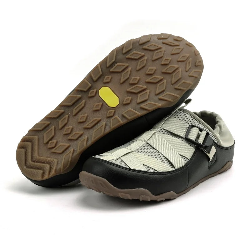 STRONGSHEN Men Casual Shoes Fashion Breathable Slippers Summer Half Slippers Non Slip Height Increase Shoes Classic Clogs Shoes
