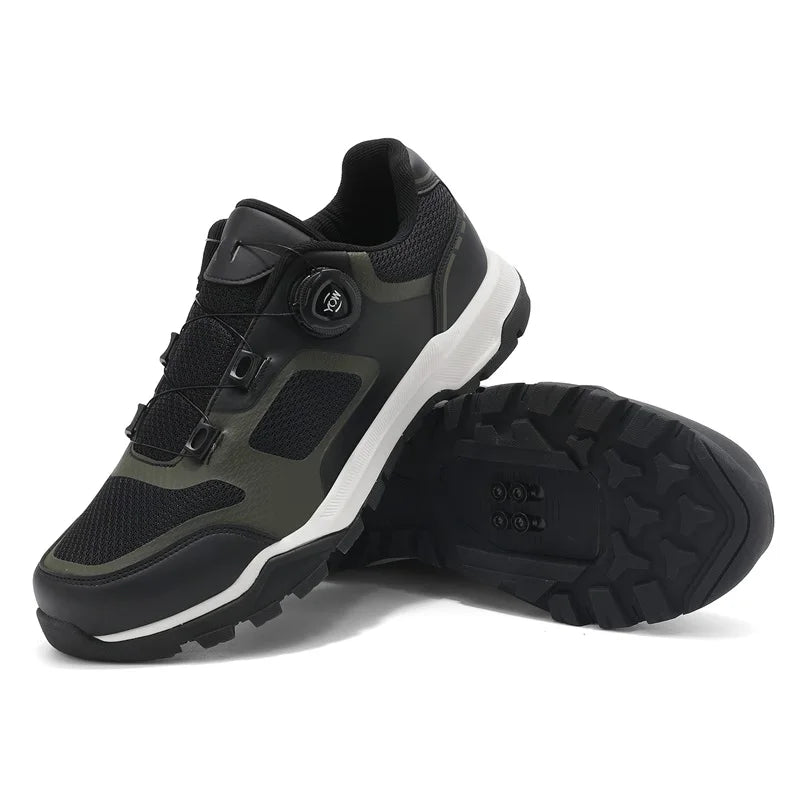 Cycling Shoes Man MTB Cycling Sneaker Flat Pedal Bicycle Shoes Cleats Shoes Bicycle Mountain Bike Shoe Racing Lock Footwear male