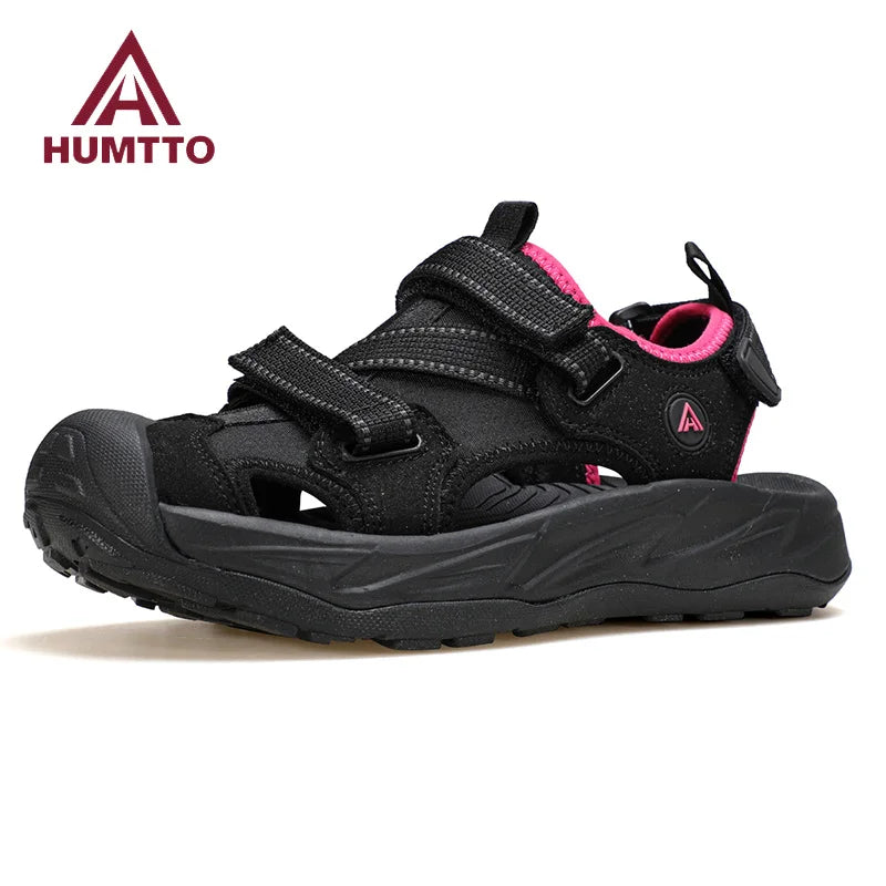 HUMTTO Chaussures de sport respirantes et plates pour femme, sandales d'extérieur, de trekking, à séchage rapide