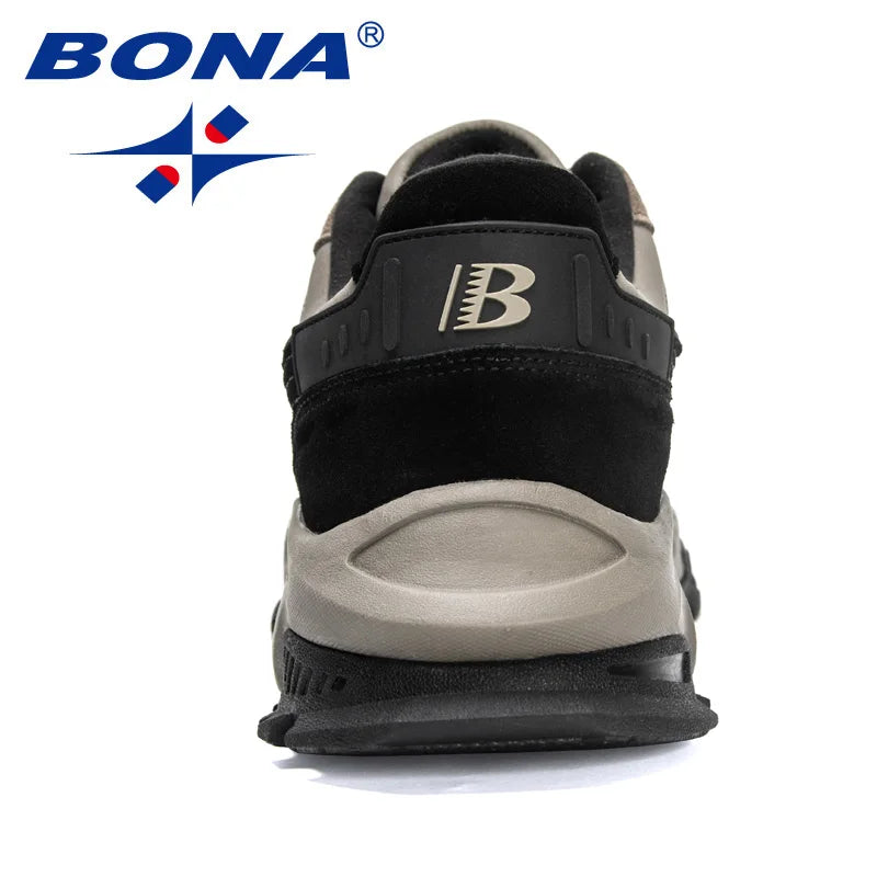 BONA 2023 New Designers Athletic Breathable Footwear Running Shoes Men Comfortable Sneakers  Man Zapatillas Walking Jogging Shoe