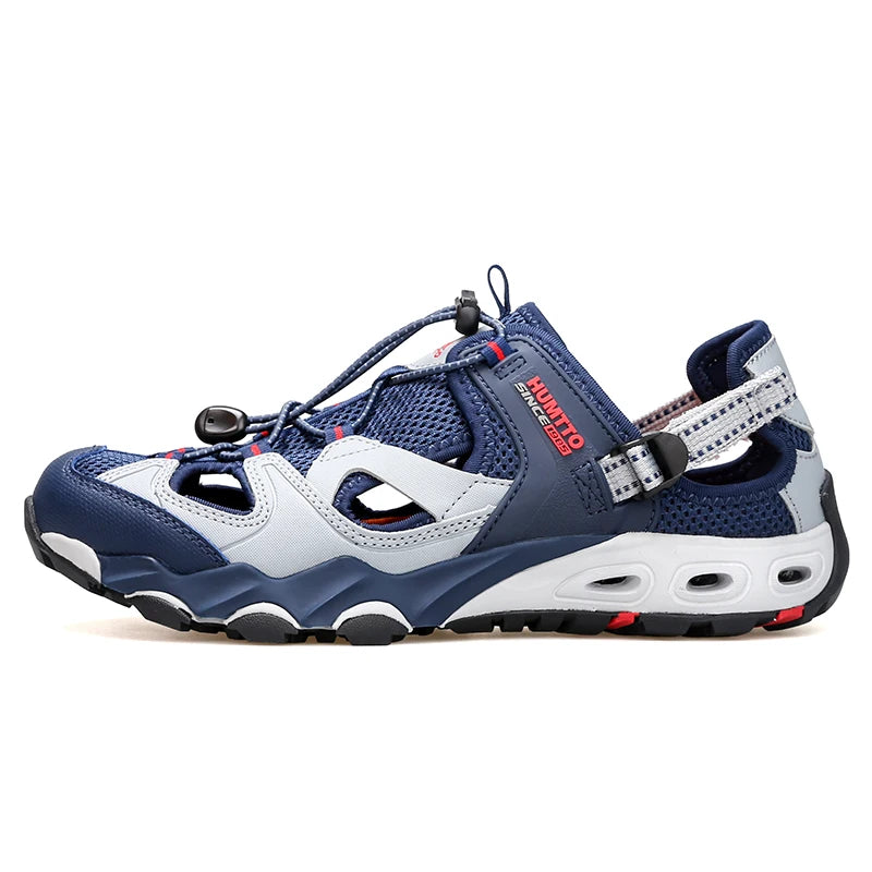 HUMTTO New Big Size Water Shoes for Men Summer Outdoor Hiking Shoes Breathable Trekking Aqua Fishing Beach Sandals Sneakers Mens