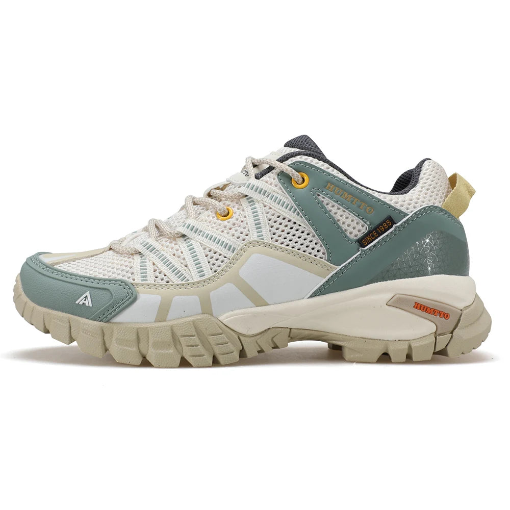 HUMTTO Women's Sports Shoes Summer Breathable Hiking Shoes Non-slip Luxury Designer Outdoor Rubber Trekking Sneakers for Women